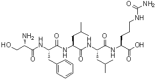 L-Seryl-L-phenylalanyl-L-leucyl-L-leucyl-N5-(aminocarbonyl)-L-ornithine molecular structure (CAS 287184-84-3)