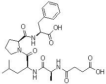 N-(3-Carboxy-1-oxopropyl)-L-alanyl-L-leucyl-L-prolyl-L-phenylalanine molecular structure (CAS 287379-73-1)