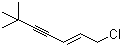 1-氯-6,6-二甲基-2-庚烯-4-炔分子结构 (CAS 287471-30-1)