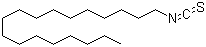 结构式 CAS# 2877-26-1, 十八烷基异硫氰酸酯