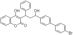 溴敌隆分子结构 (CAS 28772-56-7)