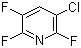 3-氯-2,5,6-三氟吡啶分子结构 (CAS 2879-42-7)