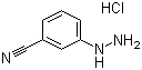 structure of CAS# 2881-99-4, 3-Cyanophenylhydrazine hydrochloride