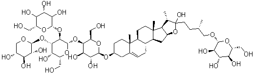 Timosaponin H1 molecular structure (CAS 288142-06-3)