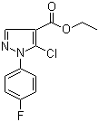 5-Chloro-1-(4-fluorophenyl)-1H-pyrazole-4-carboxylic acid ethyl ester molecular structure (CAS 288252-75-5)