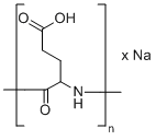 聚谷氨酸钠分子结构 (CAS 28829-38-1)