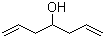 1,6-庚二烯-4-醇分子结构 (CAS 2883-45-6)