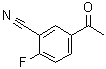 5-乙酰基-2-氟苯甲腈分子结构 (CAS 288309-07-9)