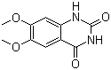 6,7-二甲氧基-2,4-喹唑啉二酮分子结构 (CAS 28888-44-0)