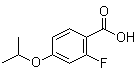 2-氟-4-异丙氧基苯甲酸分子结构 (CAS 289039-81-2)