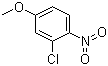 2-氯-4-甲氧基硝基苯分子结构 (CAS 28987-59-9)