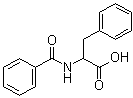 结构式 CAS# 2901-76-0, N-苯甲酰基-DL-苯丙氨酸