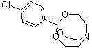 1-(4-氯苯基)-2,8,9-三氧杂-5-氮杂-1-硅杂双环[3.3.3]十一烷分子结构 (CAS 29025-67-0)