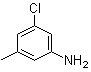 结构式 CAS# 29027-20-1, 3-氯-5-甲基苯胺