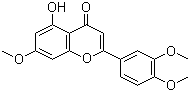 structure of CAS# 29080-58-8, 7,3',4'-Tri-O-methylluteolin;Gonzalitosin I; Luteolin 3',4',7-trimethyl ether; Luteolin 7,3',4'-trimethyl ether
