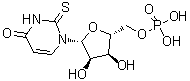 2-硫代尿苷酸分子结构 (CAS 29123-25-9)