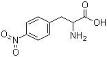 4-硝基-DL-苯丙氨酸分子结构 (CAS 2922-40-9)