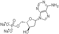 脱氧腺苷磷酸二钠分子结构 (CAS 2922-74-9)
