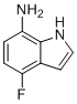 结构式 CAS# 292636-13-6, 4-氟-1H-吲哚-7-胺