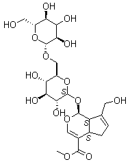 京尼平龙胆双糖苷分子结构 (CAS 29307-60-6)