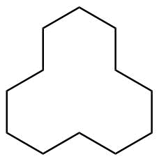 环十二烷分子结构 (CAS 294-62-2)