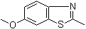 6-甲氧基-2-甲基苯并噻唑分子结构 (CAS 2941-72-2)