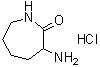 alpha-氨基己内酰胺单盐酸盐分子结构 (CAS 29426-64-0)