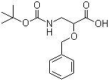 2-苄氧基-3-叔丁氧羰基氨基丙酸分子结构 (CAS 294858-36-9)