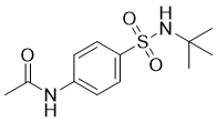 N-[4-(叔-丁基氨基磺酰基)苯基]乙酰胺分子结构 (CAS 294885-56-6)