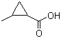 2-甲基-1-环丙烷羧酸分子结构 (CAS 29555-02-0)