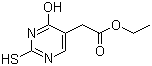 4-羟基-2-巯基嘧啶-5-乙酸乙酯分子结构 (CAS 29571-39-9)