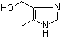 structure of CAS# 29636-87-1, 5-Methyl-1H-imidazole-4-methanol;4-(Hydroxymethyl)-5-methyl-1H-imidazole; 4-(Hydroxymethyl)-5-methylimidazole; 4-Methyl-5-(hydroxymethyl)imidazole;4-Methyl-5-imidazolemethanol; 5-(Hydroxymethyl)-4-methylimidazole