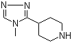 4-(4-Methyl-4H-1,2,4-triazol-3-yl)piperidine molecular structure (CAS 297172-18-0)