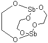 2,5,7,10,11,14-六氧杂-1,6-二锑杂双环[4.4.4]十四烷分子结构 (CAS 29736-75-2)