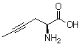 (2S)-2-氨基-4-己炔酸分子结构 (CAS 29834-76-2)