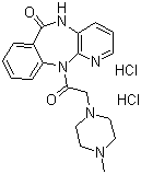 盐酸哌仑西平分子结构 (CAS 29868-97-1)