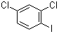1,3-二氯-4-碘苯分子结构 (CAS 29898-32-6)