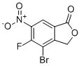 4-bromo-5-fluoro-6-nitro-1(3H)-Isobenzofuranone molecular structure (CAS 2991356-61-5)