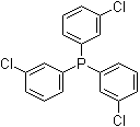三(3-氯苯基)膦分子结构 (CAS 29949-85-7)