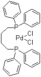 结构式 CAS# 29964-62-3, 1,4-双(二苯基膦丁烷)二氯化钯