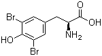 3,5-二溴-L-酪氨酸分子结构 (CAS 300-38-9)
