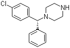 (-)-1-[(4-Chlorophenyl)phenylmethyl]piperazine molecular structure (CAS 300543-56-0)