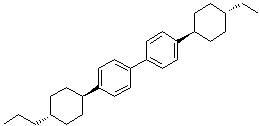 4-(反式-4-乙基环己基)-4'-(反式-4-丙基环己基)-1,1'-联苯分子结构 (CAS 300545-17-9)