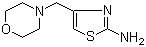 结构式 CAS# 3008-61-5, 4-(4-吗啉基甲基)噻唑-2-胺