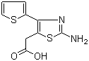 2-Amino-4-(2-thienyl)-5-thiazoleacetic acid molecular structure (CAS 300814-88-4)