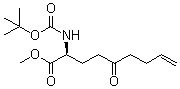 (2S)-2-[[(1,1-Dimethylethoxy)carbonyl]amino]-5-oxo-8-nonenoic acid methyl ester molecular structure (CAS 300831-27-0)