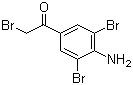 4'-氨基-2,3',5'-三溴苯乙酮分子结构 (CAS 30095-55-7)