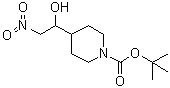 4-(1-羟基-2-硝基乙基)-1-哌啶羧酸叔丁酯分子结构 (CAS 301221-56-7)