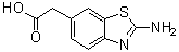 2-氨基-6-苯并噻唑乙酸分子结构 (CAS 30132-15-1)