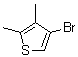 4-溴-2,3-二甲基噻吩分子结构 (CAS 30153-46-9)